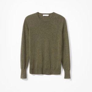 Everlane Cashmere Crew Sweater Loden Green Size XS